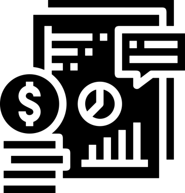 Veri Analitik Raporu Bilgi İşletme Elemanları ve Basit Temiz Tek Renk Biçimli Sunum Şablonları için Minimalist Grafik Simgesi Katı Simgesi PNG Biçimi