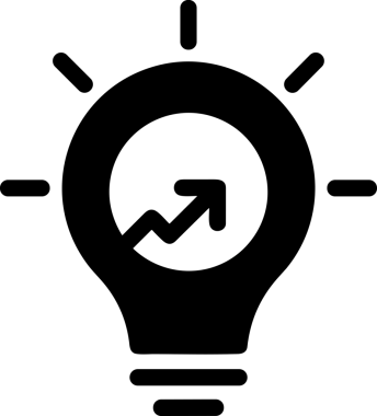 Veri Analitik Raporu Bilgi İşletme Elemanları ve Basit Temiz Tek Renk Biçimli Sunum Şablonları için Minimalist Grafik Simgesi Katı Simgesi PNG Biçimi