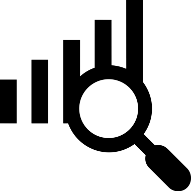 Veri Analitik Raporu Bilgi İşletme Elemanları ve Basit Temiz Tek Renk Biçimli Sunum Şablonları için Minimalist Grafik Simgesi Katı Simgesi PNG Biçimi