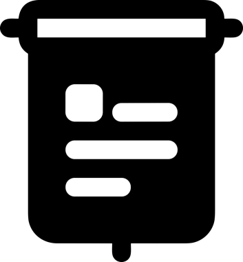 Veri Analitik Raporu Bilgi İşletme Elemanları ve Basit Temiz Tek Renk Biçimli Sunum Şablonları için Minimalist Grafik Simgesi Katı Simgesi PNG Biçimi