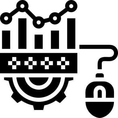 Veri Analitik Raporu Bilgi İşletme Elemanları ve Basit Temiz Tek Renk Biçimli Sunum Şablonları için Minimalist Grafik Simgesi Katı Simgesi PNG Biçimi