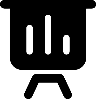 Veri Analitik Raporu Bilgi İşletme Elemanları ve Basit Temiz Tek Renk Biçimli Sunum Şablonları için Minimalist Grafik Simgesi Katı Simgesi PNG Biçimi