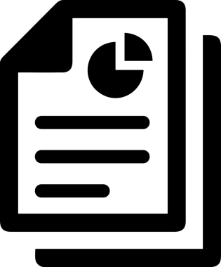 Veri Analitik Raporu Bilgi İşletme Elemanları ve Basit Temiz Tek Renk Biçimli Sunum Şablonları için Minimalist Grafik Simgesi Katı Simgesi PNG Biçimi