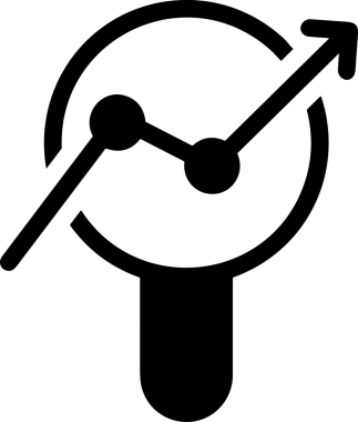 Veri Analitik Raporu Bilgi İşletme Elemanları ve Basit Temiz Tek Renk Biçimli Sunum Şablonları için Minimalist Grafik Simgesi Katı Simgesi PNG Biçimi