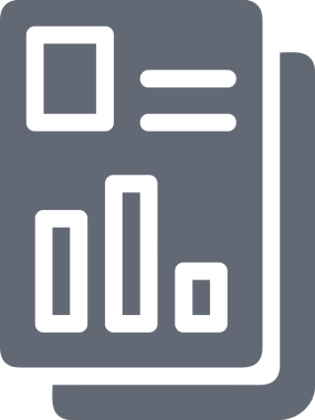 Veri Analitik Raporu Bilgi İşletme Elemanları ve Basit Temiz Tek Renk Biçimli Sunum Şablonları için Minimalist Grafik Simgesi Katı Simgesi PNG Biçimi