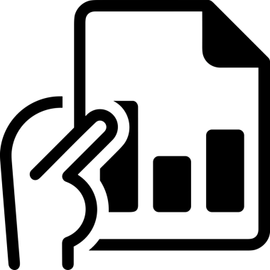 Veri Analitik Raporu Bilgi İşletme Elemanları ve Basit Temiz Tek Renk Biçimli Sunum Şablonları için Minimalist Grafik Simgesi Katı Simgesi PNG Biçimi