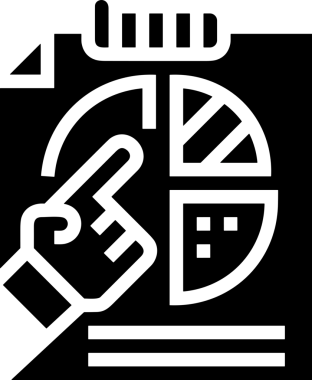 Veri Analitik Raporu Bilgi İşletme Elemanları ve Basit Temiz Tek Renk Biçimli Sunum Şablonları için Minimalist Grafik Simgesi Katı Simgesi PNG Biçimi