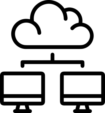 PNG biçiminde bulut depolama simgesi şeffaf arkaplan tasarımı ile dijital sunucu güvenli dosya eşzamanlama sunucu yönetimi ve modern web veya mobil kullanıcı arayüzü uygulamaları için ideal