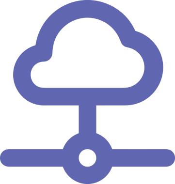PNG biçiminde bulut depolama simgesi şeffaf arkaplan tasarımı ile dijital sunucu güvenli dosya eşzamanlama sunucu yönetimi ve modern web veya mobil kullanıcı arayüzü uygulamaları için ideal