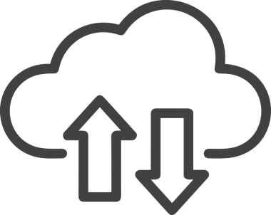 PNG biçiminde bulut depolama simgesi şeffaf arkaplan tasarımı ile dijital sunucu güvenli dosya eşzamanlama sunucu yönetimi ve modern web veya mobil kullanıcı arayüzü uygulamaları için ideal