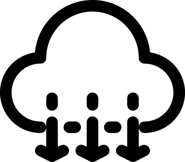 PNG biçiminde bulut depolama simgesi şeffaf arkaplan tasarımı ile dijital sunucu güvenli dosya eşzamanlama sunucu yönetimi ve modern web veya mobil kullanıcı arayüzü uygulamaları için ideal