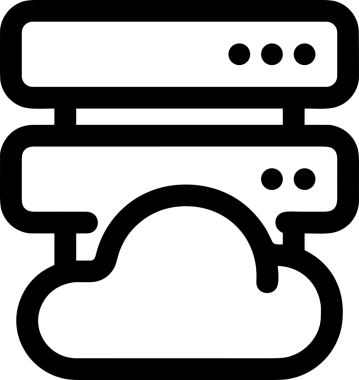 PNG biçiminde bulut depolama simgesi şeffaf arkaplan tasarımı ile dijital sunucu güvenli dosya eşzamanlama sunucu yönetimi ve modern web veya mobil kullanıcı arayüzü uygulamaları için ideal