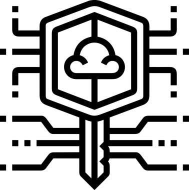 PNG biçiminde bulut depolama simgesi şeffaf arkaplan tasarımı ile dijital sunucu güvenli dosya eşzamanlama sunucu yönetimi ve modern web veya mobil kullanıcı arayüzü uygulamaları için ideal