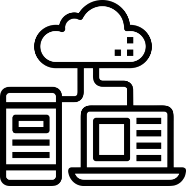 PNG biçiminde bulut depolama simgesi şeffaf arkaplan tasarımı ile dijital sunucu güvenli dosya eşzamanlama sunucu yönetimi ve modern web veya mobil kullanıcı arayüzü uygulamaları için ideal
