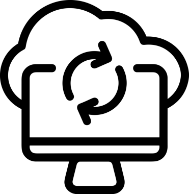 PNG biçiminde bulut depolama simgesi şeffaf arkaplan tasarımı ile dijital sunucu güvenli dosya eşzamanlama sunucu yönetimi ve modern web veya mobil kullanıcı arayüzü uygulamaları için ideal