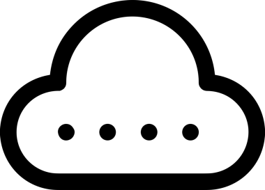 PNG biçiminde bulut depolama simgesi şeffaf arkaplan tasarımı ile dijital sunucu güvenli dosya eşzamanlama sunucu yönetimi ve modern web veya mobil kullanıcı arayüzü uygulamaları için ideal