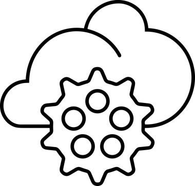 PNG biçiminde bulut depolama simgesi şeffaf arkaplan tasarımı ile dijital sunucu güvenli dosya eşzamanlama sunucu yönetimi ve modern web veya mobil kullanıcı arayüzü uygulamaları için ideal