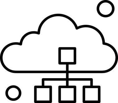 PNG biçiminde bulut depolama simgesi şeffaf arkaplan tasarımı ile dijital sunucu güvenli dosya eşzamanlama sunucu yönetimi ve modern web veya mobil kullanıcı arayüzü uygulamaları için ideal