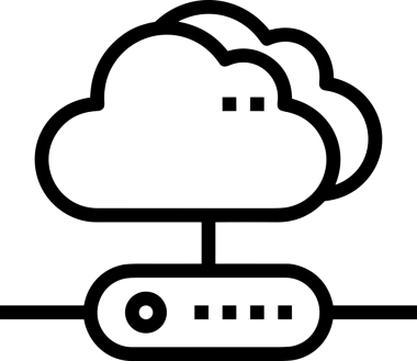 PNG biçiminde bulut depolama simgesi şeffaf arkaplan tasarımı ile dijital sunucu güvenli dosya eşzamanlama sunucu yönetimi ve modern web veya mobil kullanıcı arayüzü uygulamaları için ideal