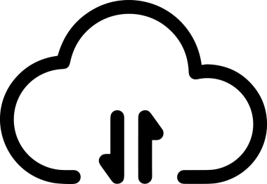 PNG biçiminde bulut depolama simgesi şeffaf arkaplan tasarımı ile dijital sunucu güvenli dosya eşzamanlama sunucu yönetimi ve modern web veya mobil kullanıcı arayüzü uygulamaları için ideal