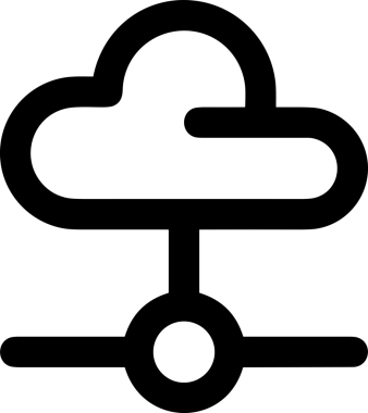 PNG biçiminde bulut depolama simgesi şeffaf arkaplan tasarımı ile dijital sunucu güvenli dosya eşzamanlama sunucu yönetimi ve modern web veya mobil kullanıcı arayüzü uygulamaları için ideal