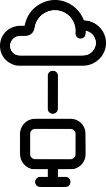 PNG biçiminde bulut depolama simgesi şeffaf arkaplan tasarımı ile dijital sunucu güvenli dosya eşzamanlama sunucu yönetimi ve modern web veya mobil kullanıcı arayüzü uygulamaları için ideal
