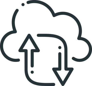 PNG biçiminde bulut depolama simgesi şeffaf arkaplan tasarımı ile dijital sunucu güvenli dosya eşzamanlama sunucu yönetimi ve modern web veya mobil kullanıcı arayüzü uygulamaları için ideal