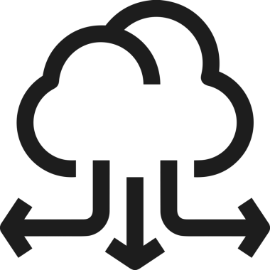 PNG biçiminde bulut depolama simgesi şeffaf arkaplan tasarımı ile dijital sunucu güvenli dosya eşzamanlama sunucu yönetimi ve modern web veya mobil kullanıcı arayüzü uygulamaları için ideal