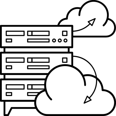 PNG biçiminde bulut depolama simgesi şeffaf arkaplan tasarımı ile dijital sunucu güvenli dosya eşzamanlama sunucu yönetimi ve modern web veya mobil kullanıcı arayüzü uygulamaları için ideal