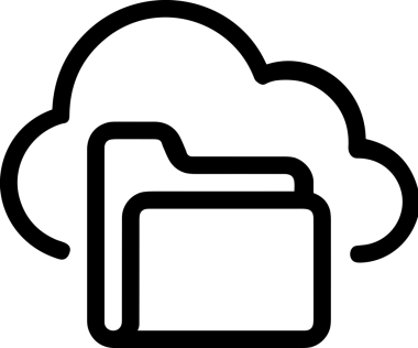 PNG biçiminde bulut depolama simgesi şeffaf arkaplan tasarımı ile dijital sunucu güvenli dosya eşzamanlama sunucu yönetimi ve modern web veya mobil kullanıcı arayüzü uygulamaları için ideal