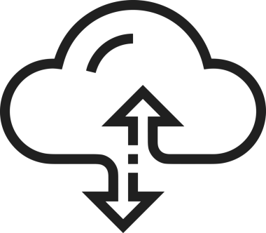 PNG biçiminde bulut depolama simgesi şeffaf arkaplan tasarımı ile dijital sunucu güvenli dosya eşzamanlama sunucu yönetimi ve modern web veya mobil kullanıcı arayüzü uygulamaları için ideal