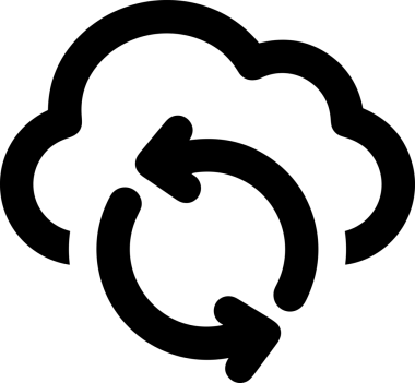 PNG biçiminde bulut depolama simgesi şeffaf arkaplan tasarımı ile dijital sunucu güvenli dosya eşzamanlama sunucu yönetimi ve modern web veya mobil kullanıcı arayüzü uygulamaları için ideal