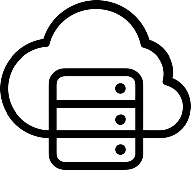 PNG biçiminde bulut depolama simgesi şeffaf arkaplan tasarımı ile dijital sunucu güvenli dosya eşzamanlama sunucu yönetimi ve modern web veya mobil kullanıcı arayüzü uygulamaları için ideal
