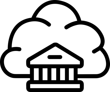 PNG biçiminde bulut depolama simgesi şeffaf arkaplan tasarımı ile dijital sunucu güvenli dosya eşzamanlama sunucu yönetimi ve modern web veya mobil kullanıcı arayüzü uygulamaları için ideal