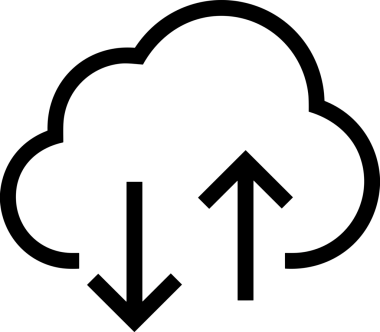 PNG biçiminde bulut depolama simgesi şeffaf arkaplan tasarımı ile dijital sunucu güvenli dosya eşzamanlama sunucu yönetimi ve modern web veya mobil kullanıcı arayüzü uygulamaları için ideal