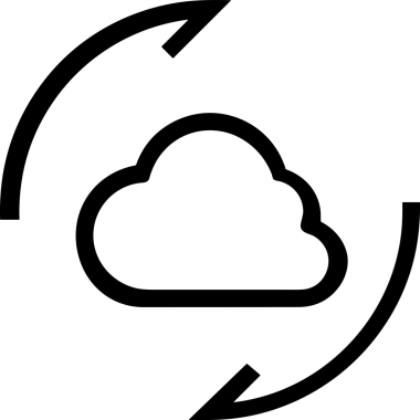 PNG biçiminde bulut depolama simgesi şeffaf arkaplan tasarımı ile dijital sunucu güvenli dosya eşzamanlama sunucu yönetimi ve modern web veya mobil kullanıcı arayüzü uygulamaları için ideal