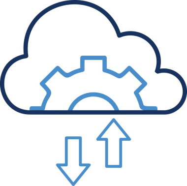 PNG biçiminde bulut depolama simgesi şeffaf arkaplan tasarımı ile dijital sunucu güvenli dosya eşzamanlama sunucu yönetimi ve modern web veya mobil kullanıcı arayüzü uygulamaları için ideal