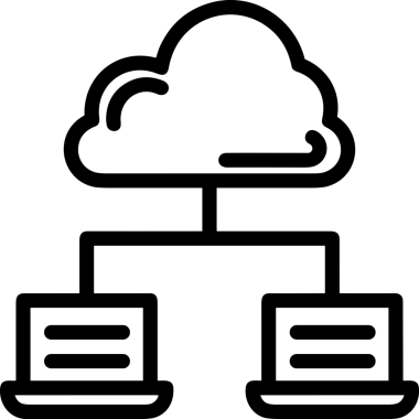 PNG biçiminde bulut depolama simgesi şeffaf arkaplan tasarımı ile dijital sunucu güvenli dosya eşzamanlama sunucu yönetimi ve modern web veya mobil kullanıcı arayüzü uygulamaları için ideal