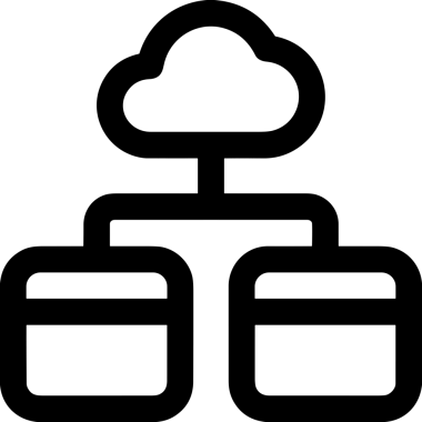 PNG biçiminde bulut depolama simgesi şeffaf arkaplan tasarımı ile dijital sunucu güvenli dosya eşzamanlama sunucu yönetimi ve modern web veya mobil kullanıcı arayüzü uygulamaları için ideal