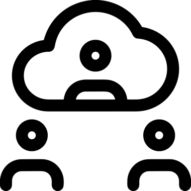 PNG biçiminde bulut depolama simgesi şeffaf arkaplan tasarımı ile dijital sunucu güvenli dosya eşzamanlama sunucu yönetimi ve modern web veya mobil kullanıcı arayüzü uygulamaları için ideal
