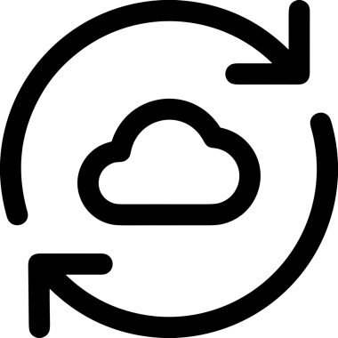 PNG biçiminde bulut depolama simgesi şeffaf arkaplan tasarımı ile dijital sunucu güvenli dosya eşzamanlama sunucu yönetimi ve modern web veya mobil kullanıcı arayüzü uygulamaları için ideal