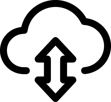 PNG biçiminde bulut depolama simgesi şeffaf arkaplan tasarımı ile dijital sunucu güvenli dosya eşzamanlama sunucu yönetimi ve modern web veya mobil kullanıcı arayüzü uygulamaları için ideal
