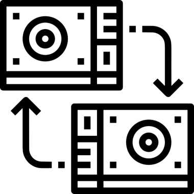 PNG biçiminde bulut depolama simgesi şeffaf arkaplan tasarımı ile dijital sunucu güvenli dosya eşzamanlama sunucu yönetimi ve modern web veya mobil kullanıcı arayüzü uygulamaları için ideal