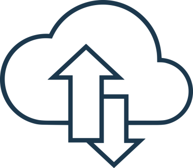 PNG biçiminde bulut depolama simgesi şeffaf arkaplan tasarımı ile dijital sunucu güvenli dosya eşzamanlama sunucu yönetimi ve modern web veya mobil kullanıcı arayüzü uygulamaları için ideal