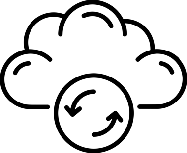 PNG biçiminde bulut depolama simgesi şeffaf arkaplan tasarımı ile dijital sunucu güvenli dosya eşzamanlama sunucu yönetimi ve modern web veya mobil kullanıcı arayüzü uygulamaları için ideal