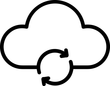 PNG biçiminde bulut depolama simgesi şeffaf arkaplan tasarımı ile dijital sunucu güvenli dosya eşzamanlama sunucu yönetimi ve modern web veya mobil kullanıcı arayüzü uygulamaları için ideal