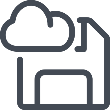 PNG biçiminde bulut depolama simgesi şeffaf arkaplan tasarımı ile dijital sunucu güvenli dosya eşzamanlama sunucu yönetimi ve modern web veya mobil kullanıcı arayüzü uygulamaları için ideal