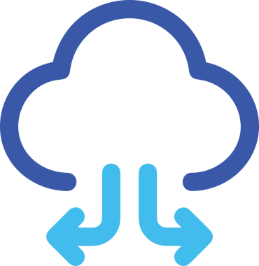 PNG biçiminde bulut depolama simgesi şeffaf arkaplan tasarımı ile dijital sunucu güvenli dosya eşzamanlama sunucu yönetimi ve modern web veya mobil kullanıcı arayüzü uygulamaları için ideal