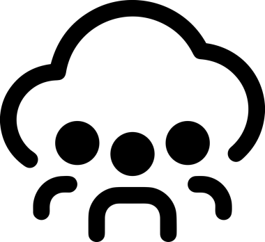 PNG biçiminde bulut depolama simgesi şeffaf arkaplan tasarımı ile dijital sunucu güvenli dosya eşzamanlama sunucu yönetimi ve modern web veya mobil kullanıcı arayüzü uygulamaları için ideal