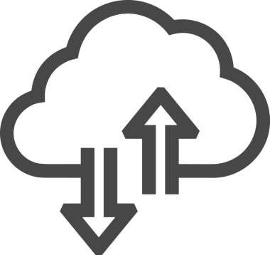 PNG biçiminde bulut depolama simgesi şeffaf arkaplan tasarımı ile dijital sunucu güvenli dosya eşzamanlama sunucu yönetimi ve modern web veya mobil kullanıcı arayüzü uygulamaları için ideal